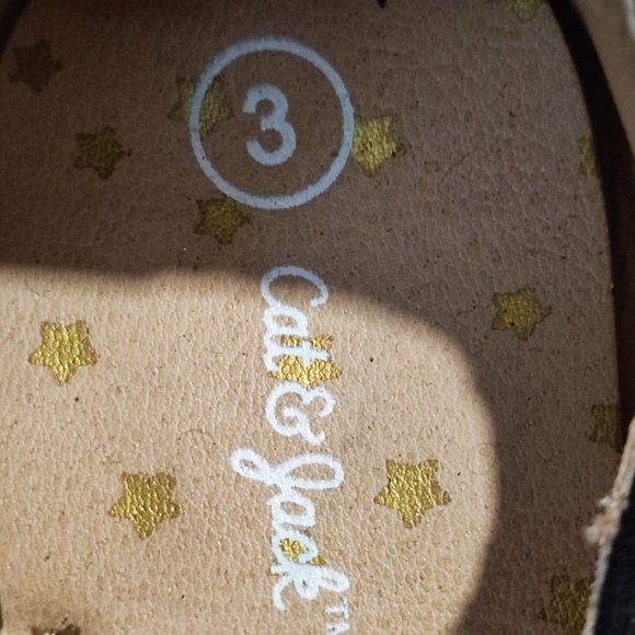 Cat & Jack ballerina shoes black suede with zip up back girls' size 3 NWT - Picture 5 of 12